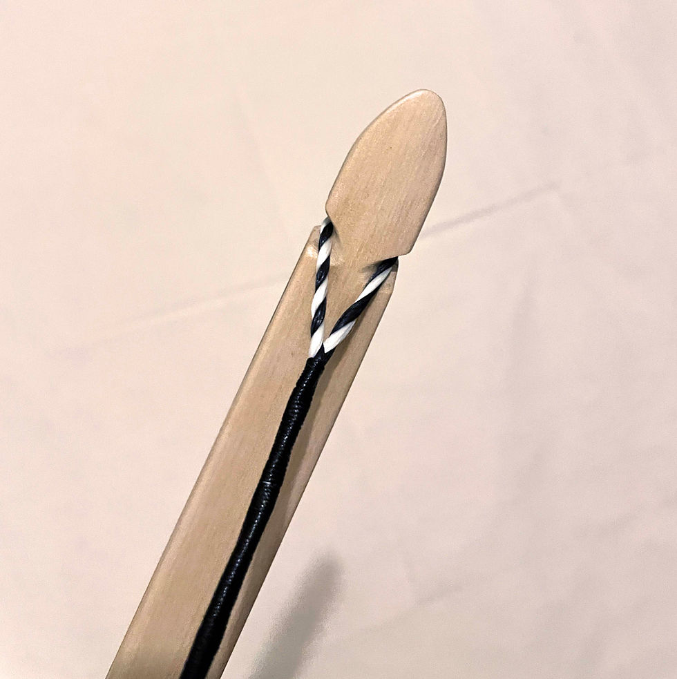 Thumbnail: "The Longmere" - Handmade Longbow, Lemonwood & Hickory Laminate