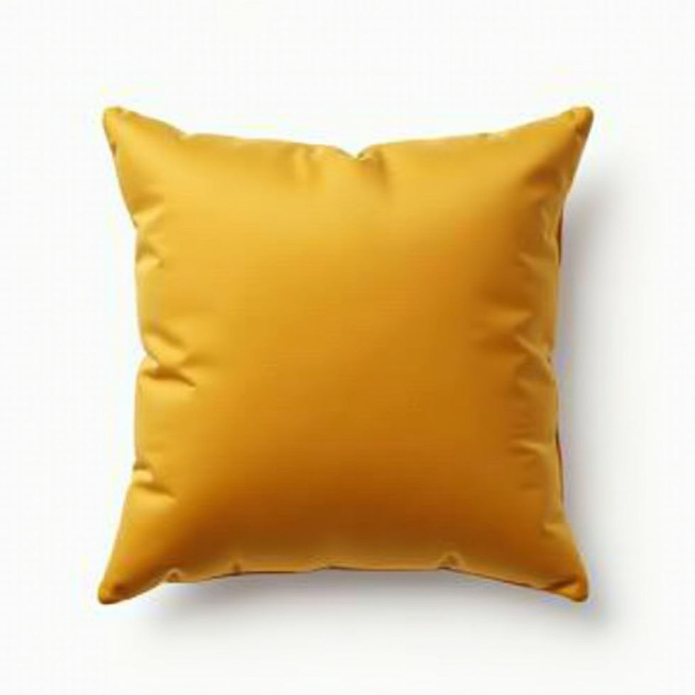 Saffron Silk Throw Pillow