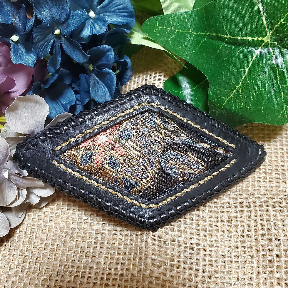 サムネイル： ✧︎コラボアイテム✧︎西陣織バレッタ①