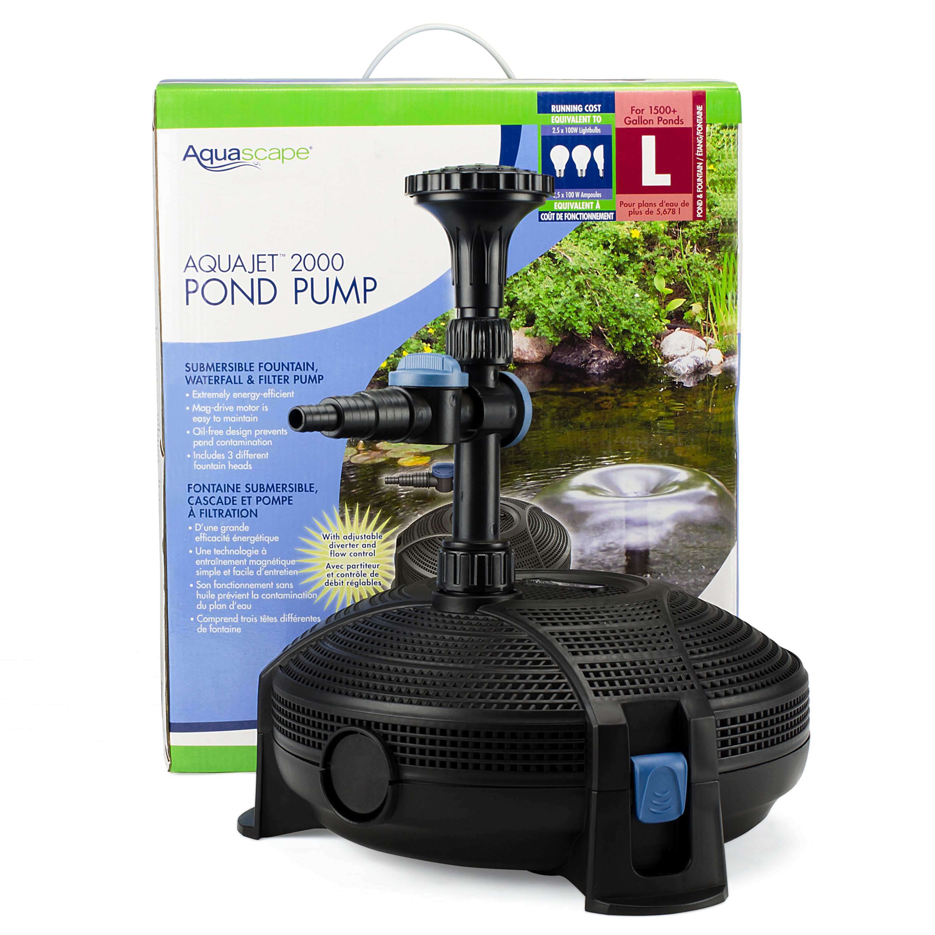 91016 Aquascape AquaJet® 2000 Pond Pump