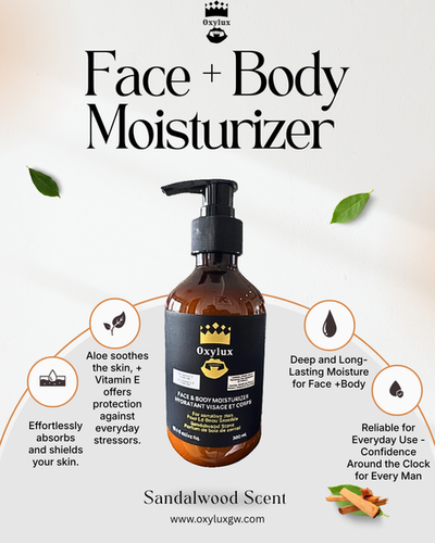 Men's Face + Body Moisturizer- The Prestige Pack | Oxylux