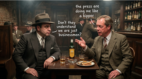 Al Capone giving advice to Nigel Farage