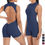 Thumbnail: Sleeveless Cut Jumpsuits Built-In Bra One Piece