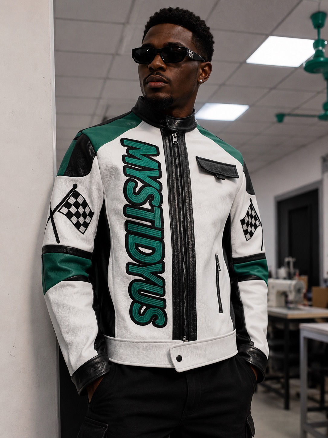 Mystidyus leather jacket 