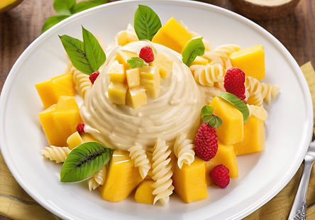 Екзотична плодова салата с фузили