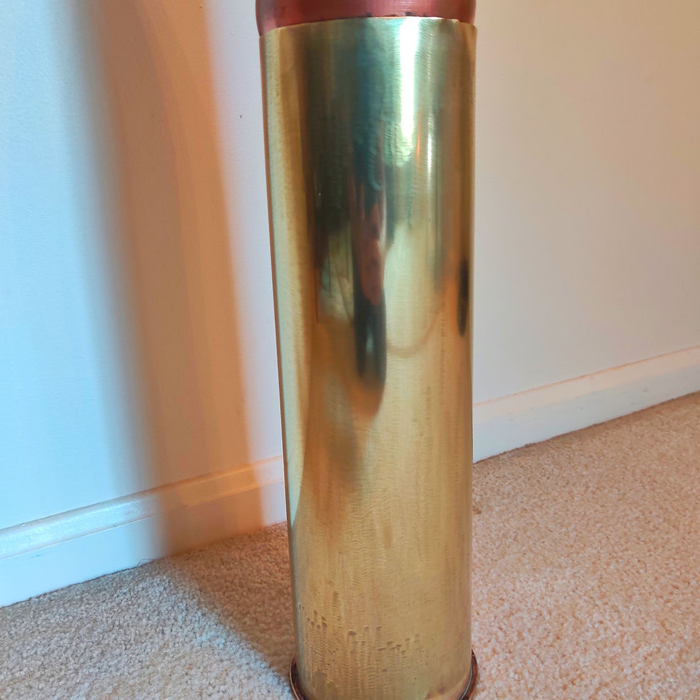 Thumbnail: 1967 105mm Antique Shell Casing With Plastic 3d Printed Projectile | Vietnam War