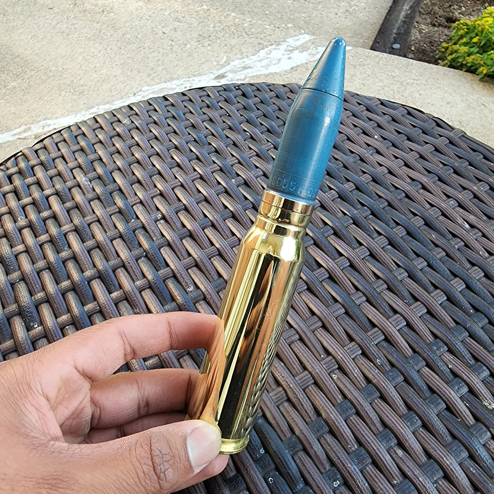 Thumbnail: 20mm Vulcan Dummy Round/ TP Projectile All metal,Spent Brass Casing