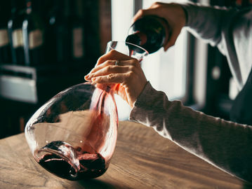 Decanting Barolo Wine