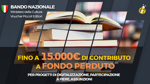 Ministero della Cultura. Voucher di sostegno per i piccoli editori