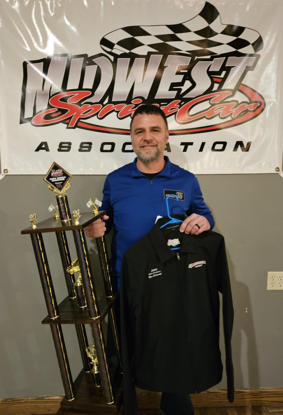 Ben Schmidt of Plymouth, Wis. was honored as the 2024 Akright Auto Midwest Sprint Car Association champion at the annual MSA Awards Banquet at Millhome Supper Club in Kiel, Wis. on Saturday, Feb. 1. - Midwest Sprint Car Association photo
