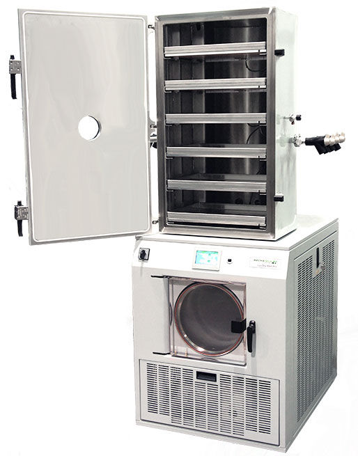 LyoDry Midi Pro offers more closely controlled freeze drying with touch screen control, data logging, trends, pressure control, USB and ethernet comms