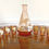 Thumbnail: Mid Century French Peach Glass Decanter and 6 Shot Glasses