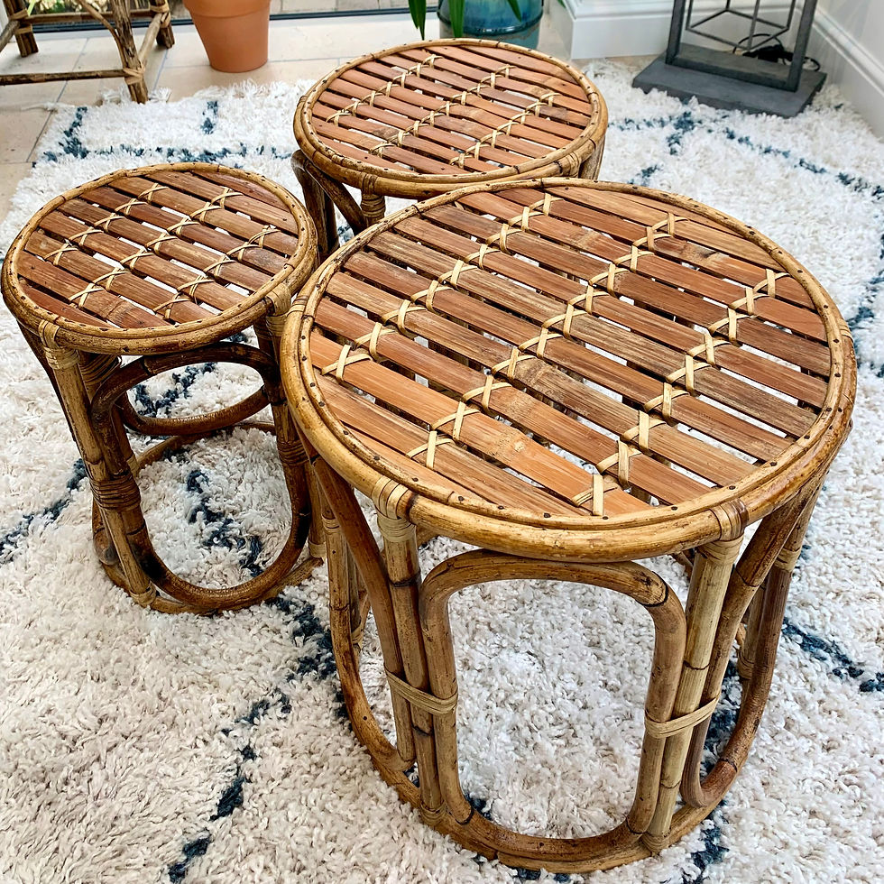 Thumbnail: Bambo Tables - Set of Three *SOLD*