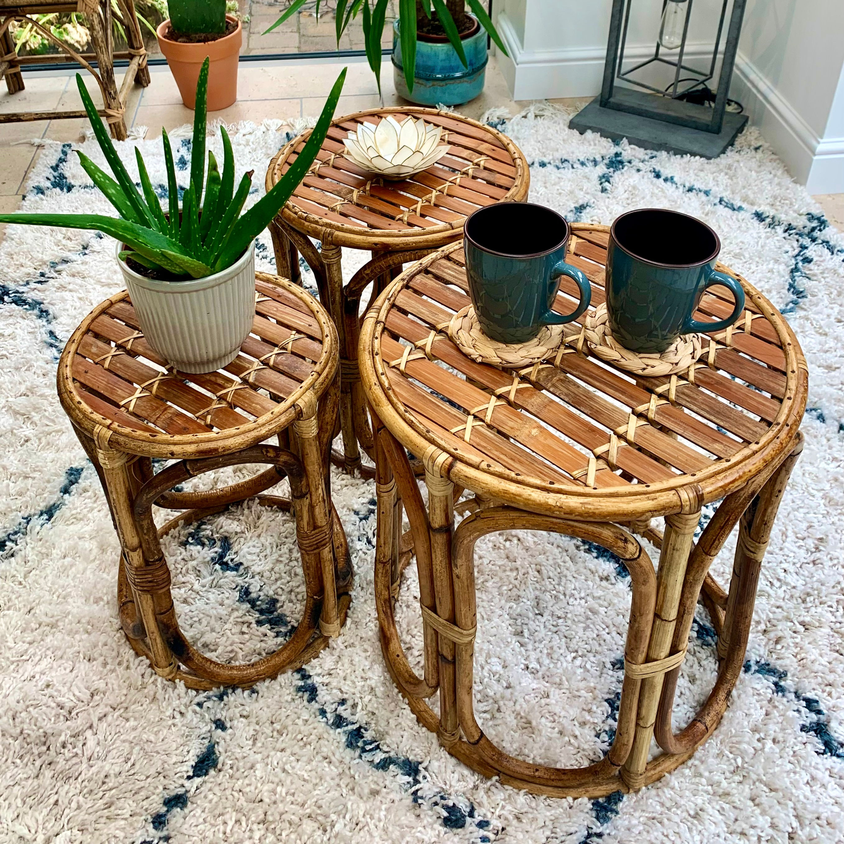 Bambo Tables - Set of Three *SOLD*