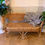 Thumbnail: Vintage Wicker and Bamboo Bench *SOLD*