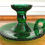 Thumbnail: Green Glass Wee Willie Winkie Candle Holder *SOLD*