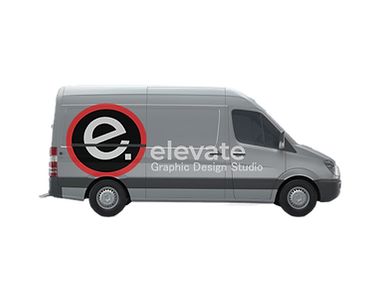 Elevate logo on sprinter van