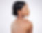 Woman, skincare and relaxed with back in studio for wellness, healthy glow and self care b