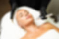 Microneedle RF lifting procedure. A cosmetologist performs a facial rejuvenation procedure
