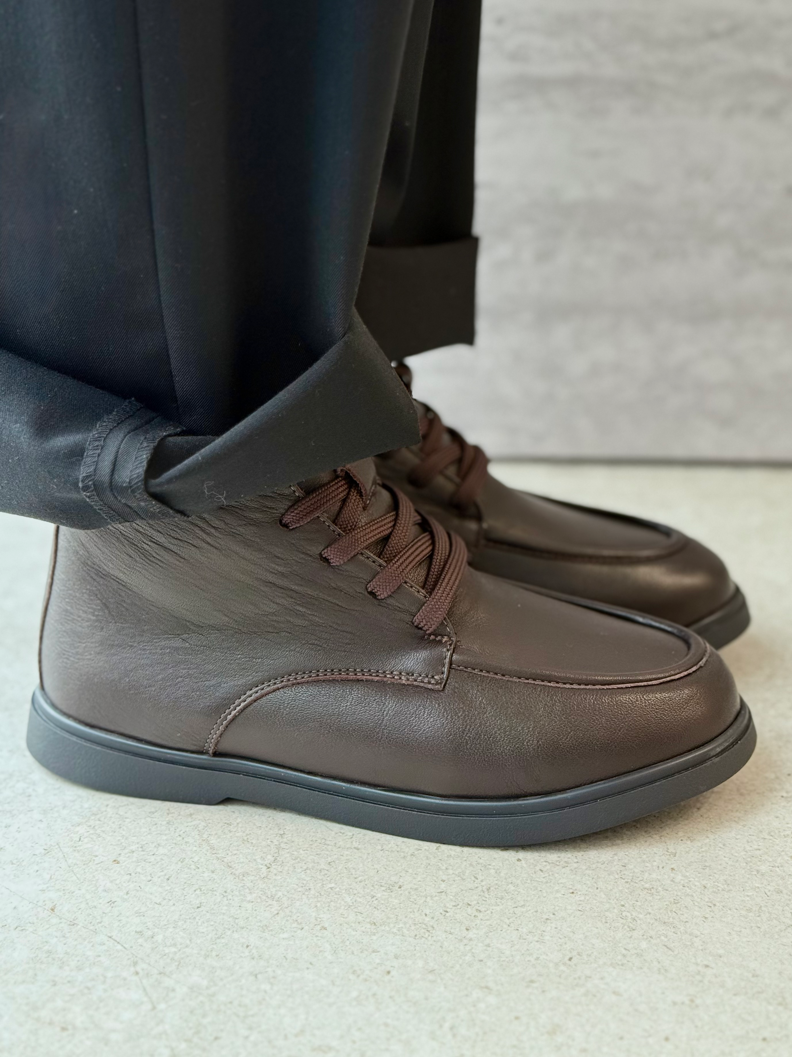 Анатомічні черевики на шнурівці артикул 4457