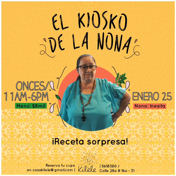 Inesita en el Kiosko de la Nona