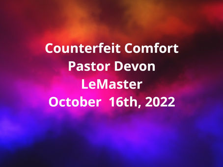 Counterfeit Comfort