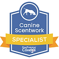 Scent Work Specialist badge from Dog Training College