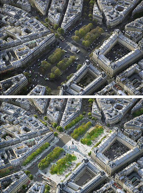 Paris - Place-de-la-Republique-and-Monde-Medias-Pavilion