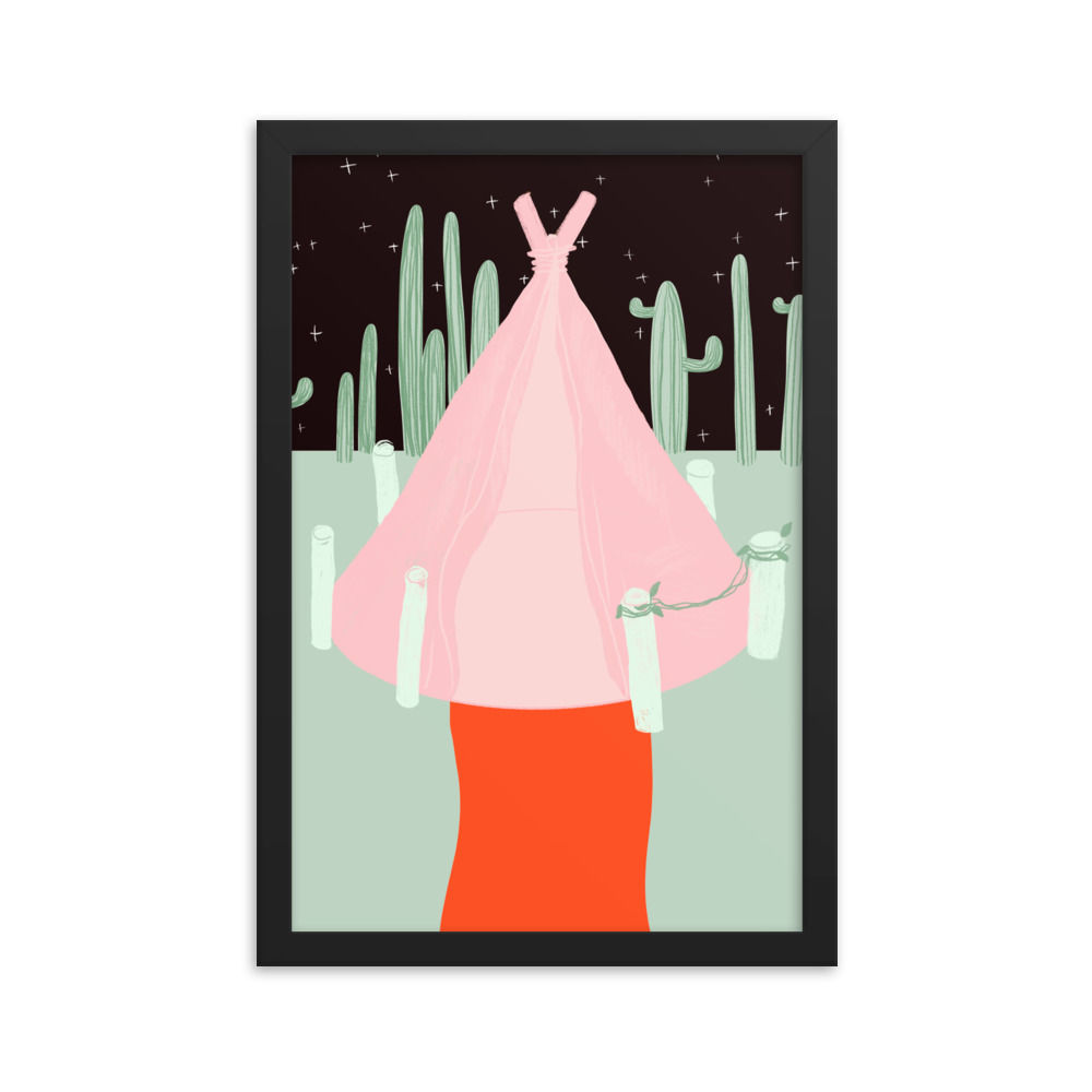 Tipi Framed poster