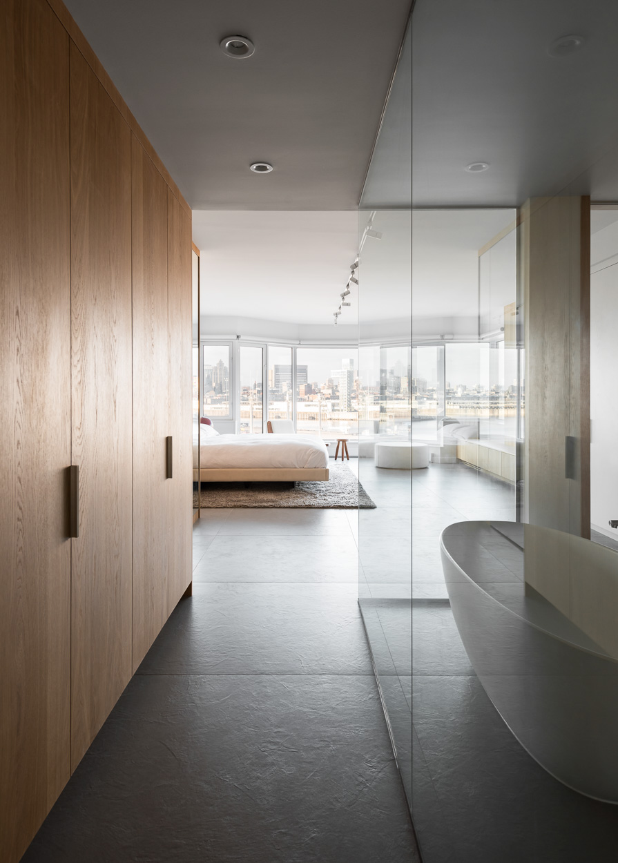 build in oak closets