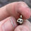 Thumbnail: 9 ct gold Mini skull Lethe pendant