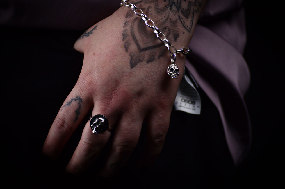 Thumbnail: Tartarus skull bracelet