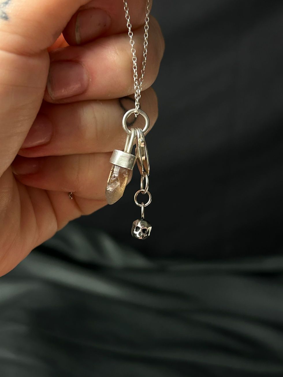 Thumbnail: Mini skull Lethe clip/ charm