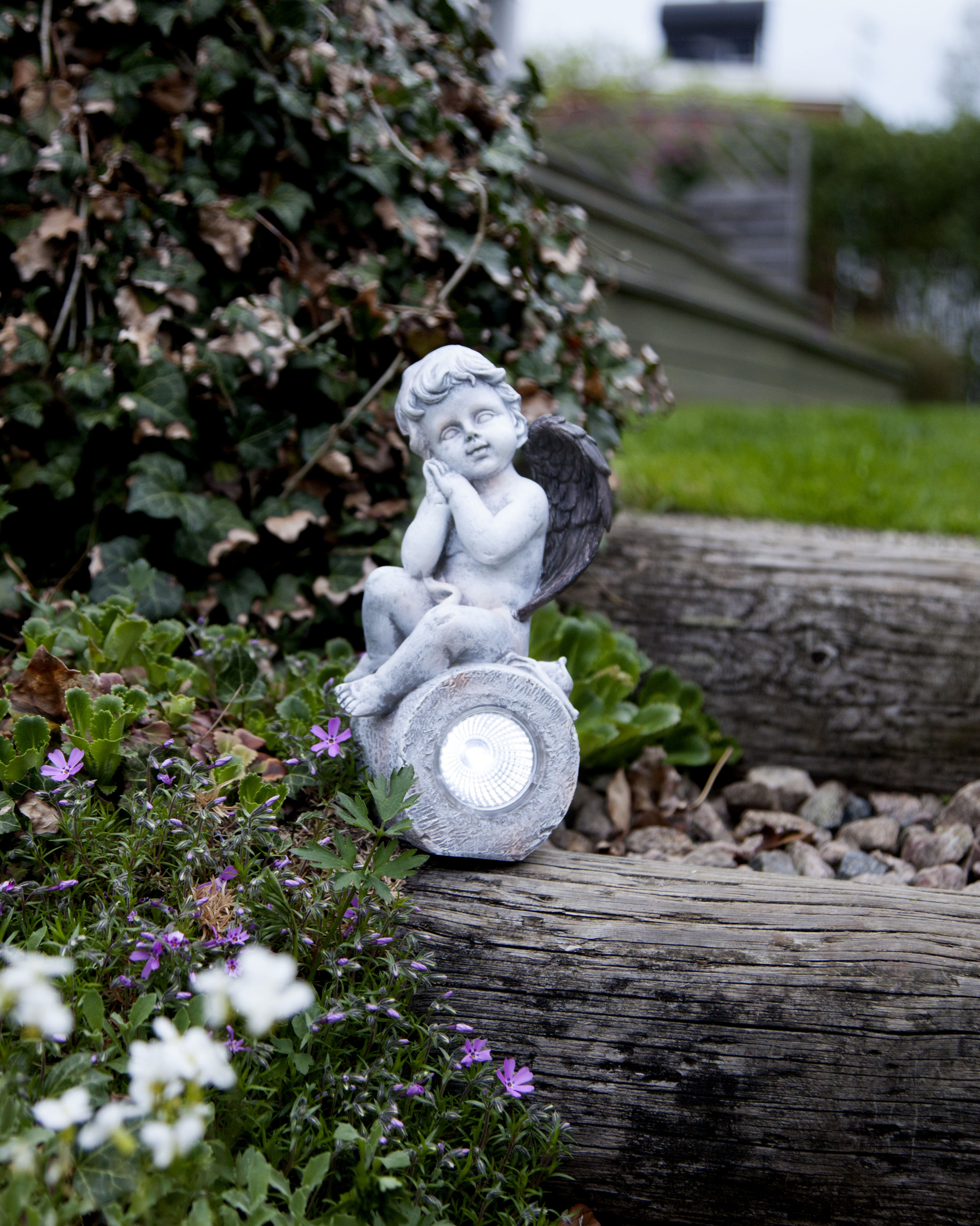 Solcellsdekoration ängel