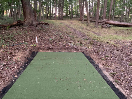 Turf Teepad Installed on Hole 12 White Tee