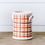 Thumbnail: Plaid ceramic crock with autumn colors on a wooden surface