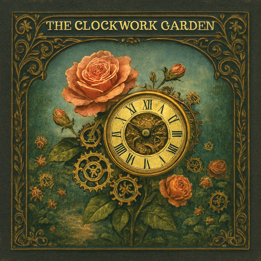 The Clockwork Garden Greeting Card.