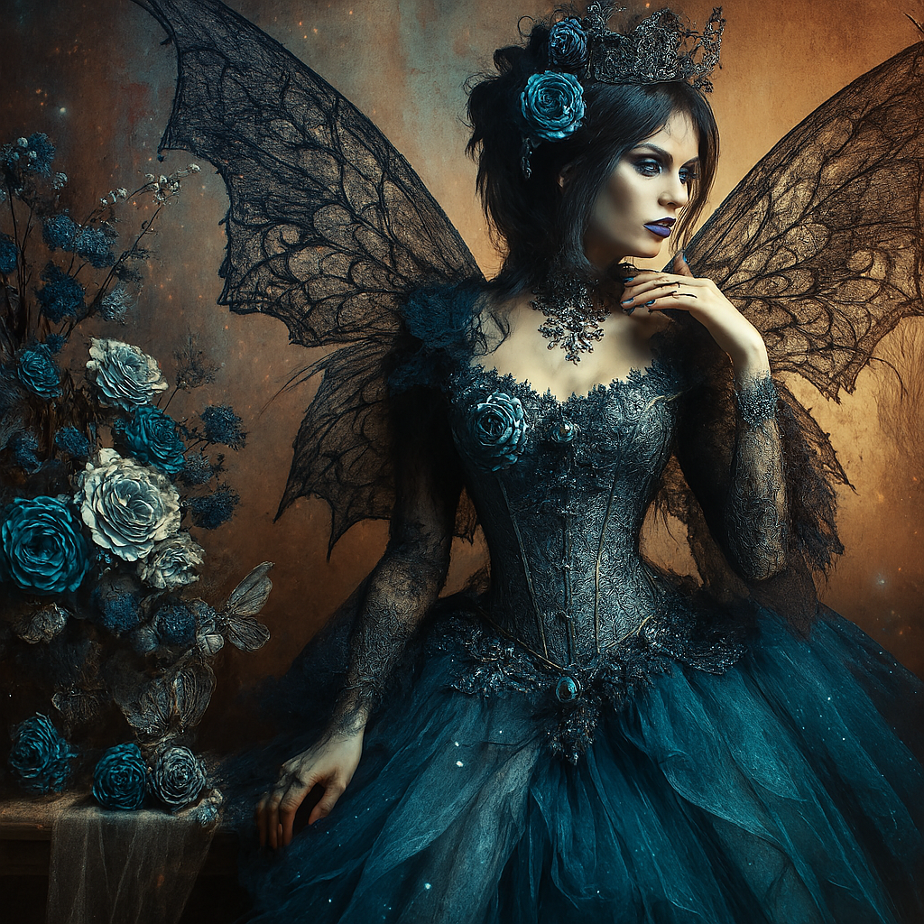 Queen of the Frosted Veil Greeting Card.