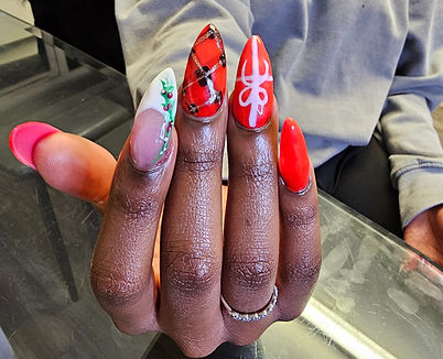 Christmas nail art nails