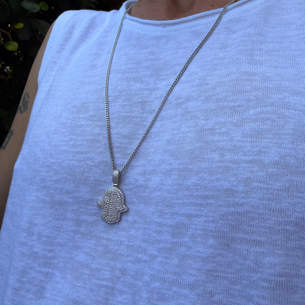 שרשרת חמסה משובצת