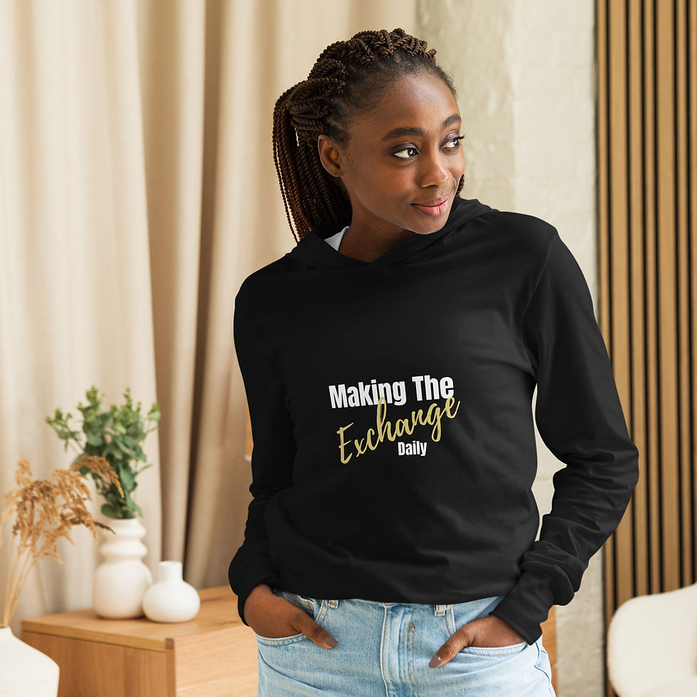 Thumbnail: The Exchange - Hooded Unisex long-sleeve tee