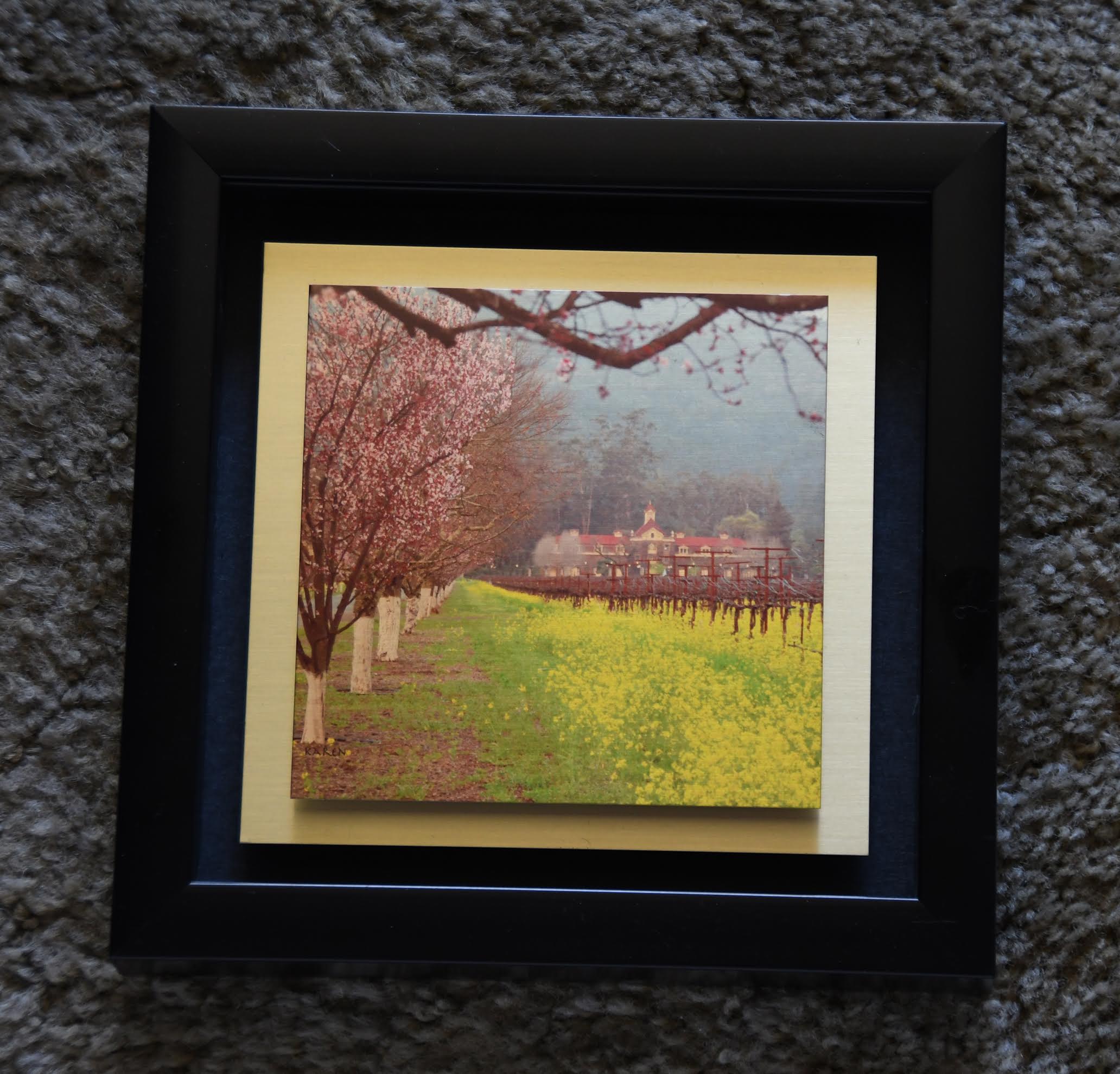 Inglenook Romance 8x8 gold metal
