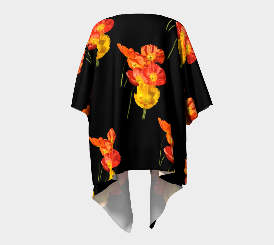 Poppy-Poly-chiffon-draped-kimono