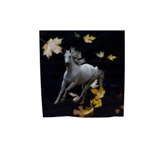 horse-w-leaves-16x16-poly-chiffon-scarf