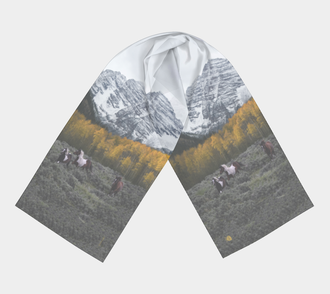 Maroon-Bells-Horses-SILK-18x72-Preview