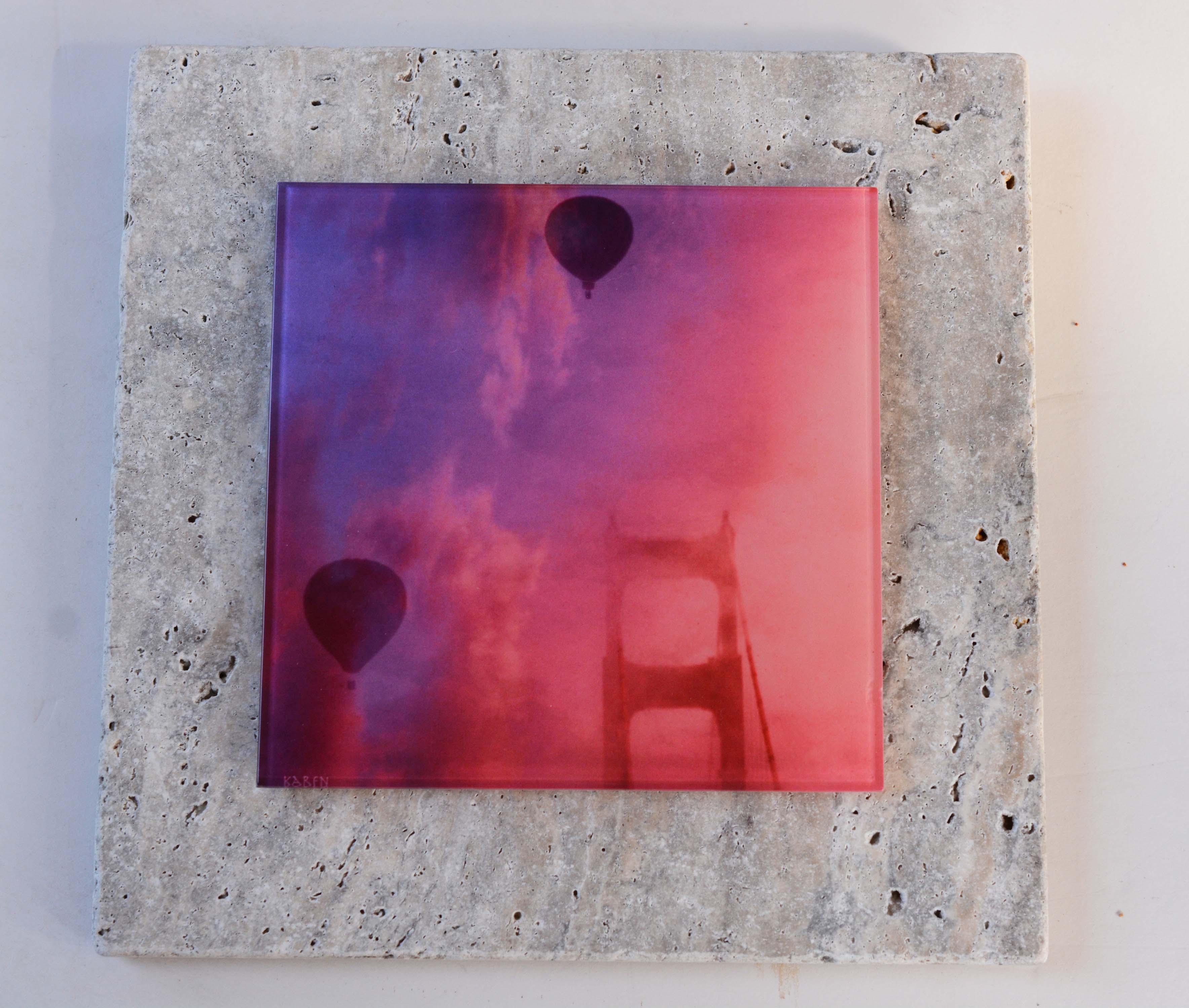 Golden Gate Fantasy on Travertine