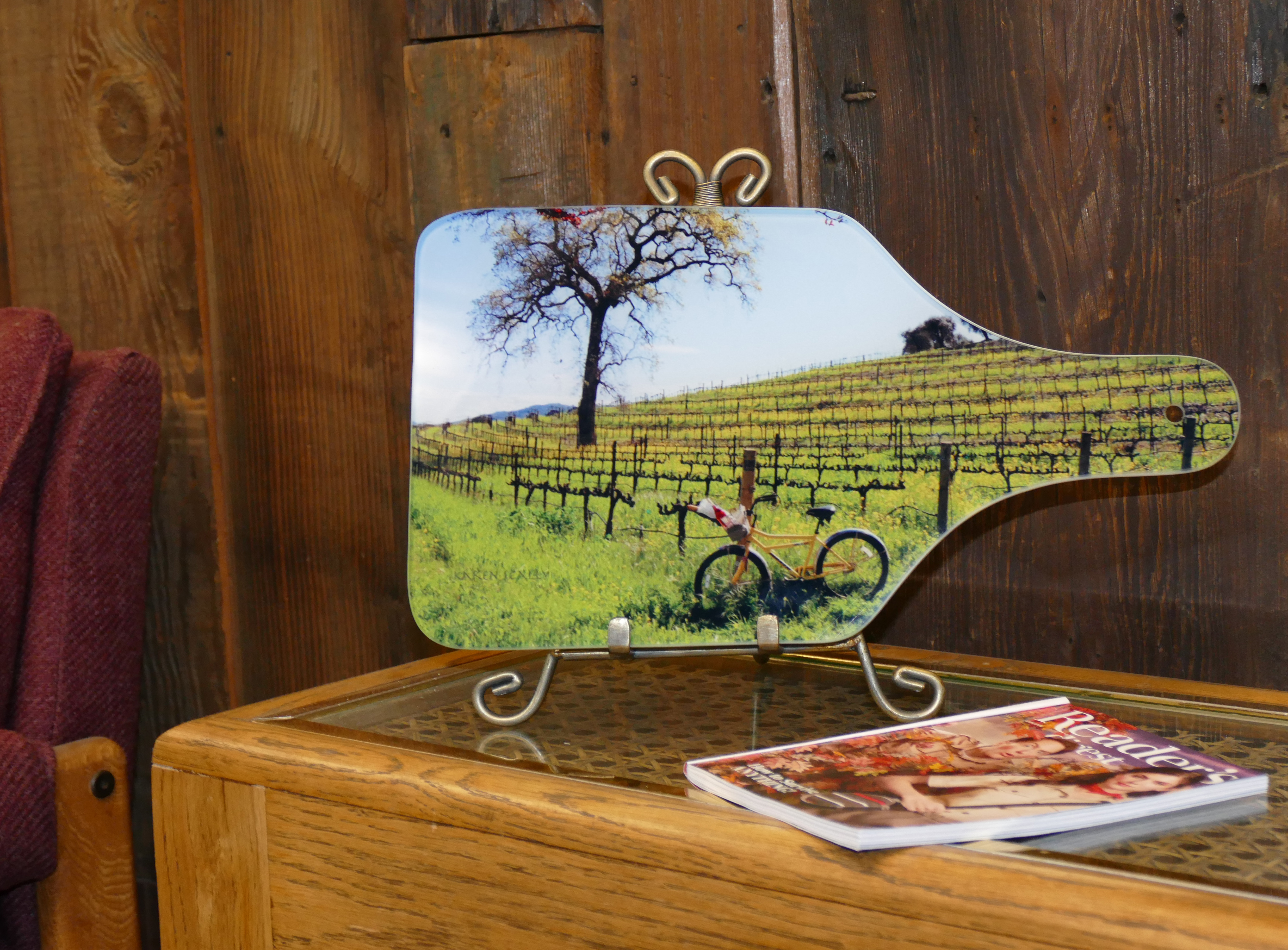 Wine Country Bike Cheese Board