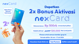Double Bonus Aktivasi Nex Card X Komunitas Facebook Group Sharing SPinjam & Spaylater  
