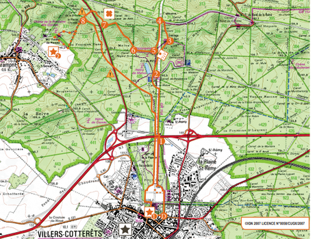 Notre marche nordique de novembre : à Villers Cotterêts le 7/11