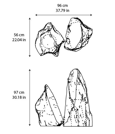 Electric Rocks Lamp in marble designed by Mark Mitchell for Serafini, sculptural lighting capturing lightning energy within natural stone.